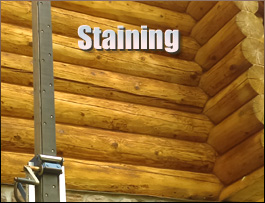  Ramseur, North Carolina Log Home Staining